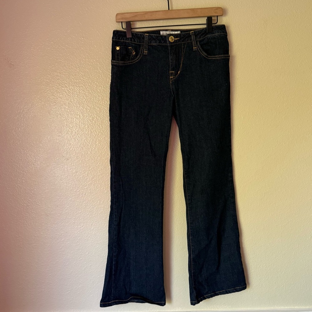 Phat Fashion Y2K Dark Wash Boot Leg Jeans